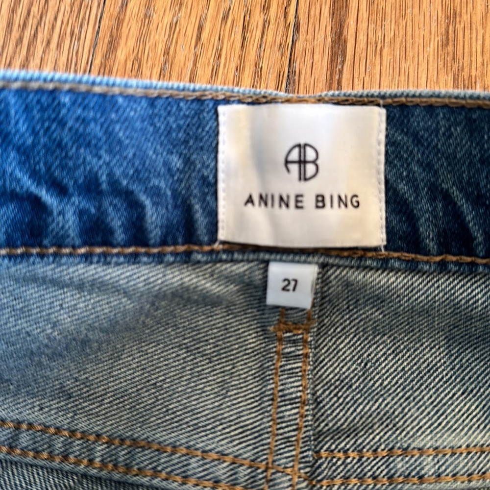 Anime Bing Denim 27 Roy Mid Rise Relaxed Straight Leg - Picture 3 of 5